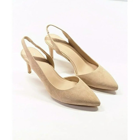 Pour La Victoire Women's Darla Suede Slingback Pointed-Toe Pumps Size 10 ($225) - Picture 3 of 10
